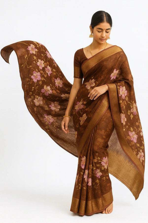 FANCEY SAREE-SKU-300000326