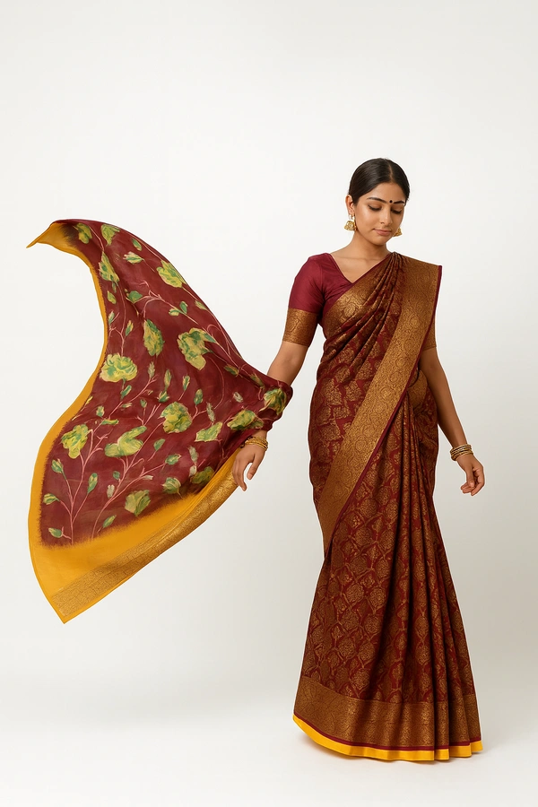 ANIL FANCEY SAREE-SKU-300000329
