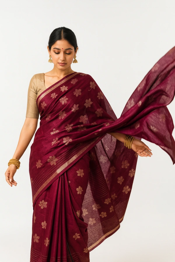 FANCEY SAREE-SKU-300000380