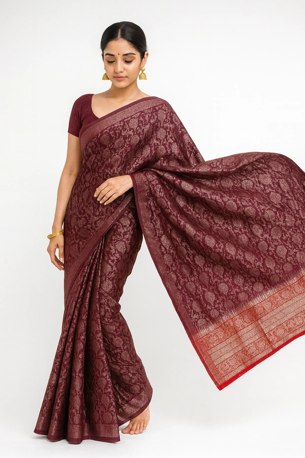 FANCEY SAREE-SKU-300000385