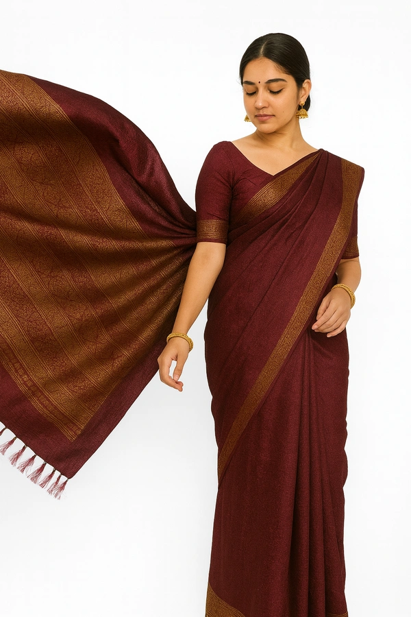 ORDIA FANCEY SAREE-SKU-300000603