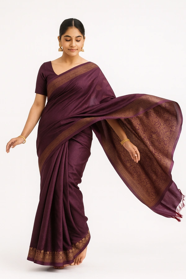 ORDIA FANCEY SAREE-SKU-300000623