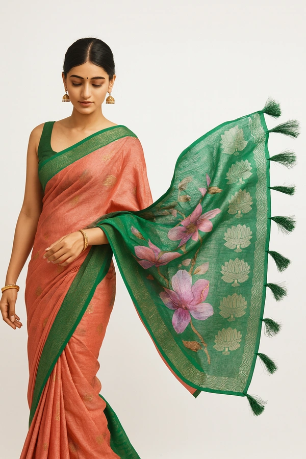 SANA FANCEY SAREE-SKU-300000820
