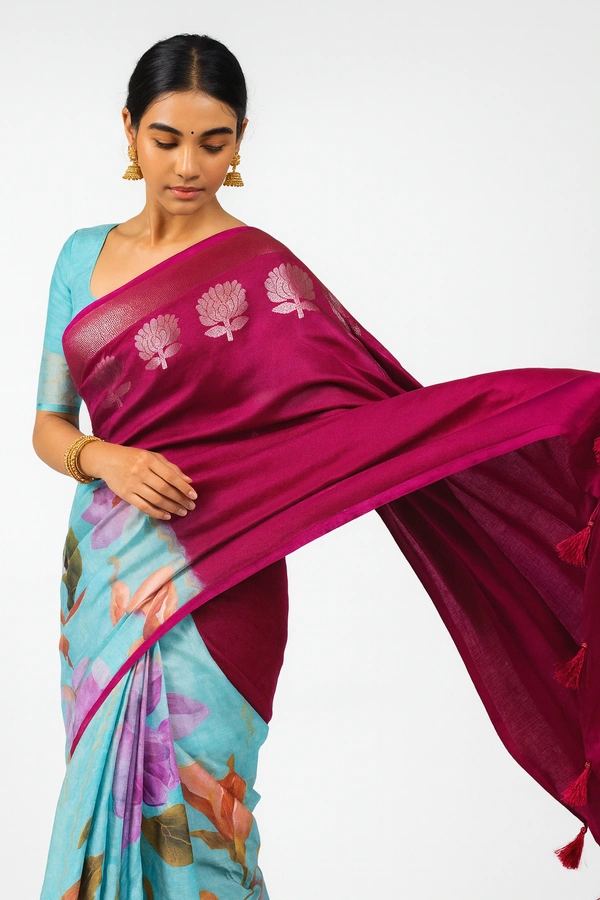 SANA FANCEY SAREE-SKU-300000822