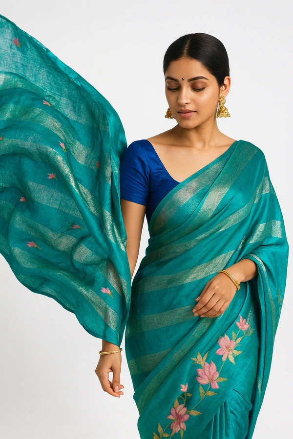 SANA FANCEY SAREE-SKU-300000837