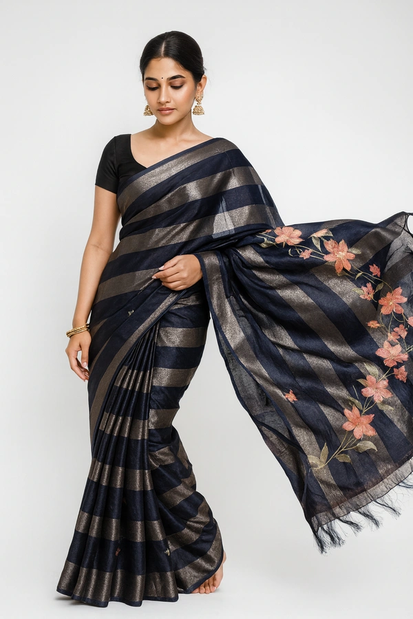 SANA FANCEY SAREE-SKU-300000949