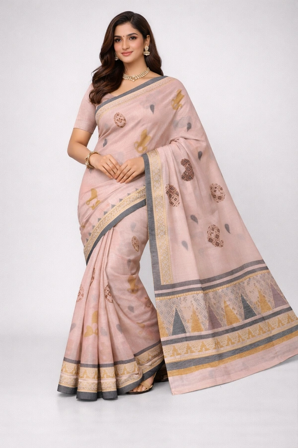 MEENA COTTON SAREE-SKU-300001242