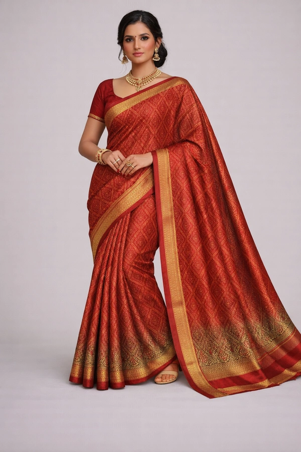 K-FAB COTTON SAREE-SKU-300001275