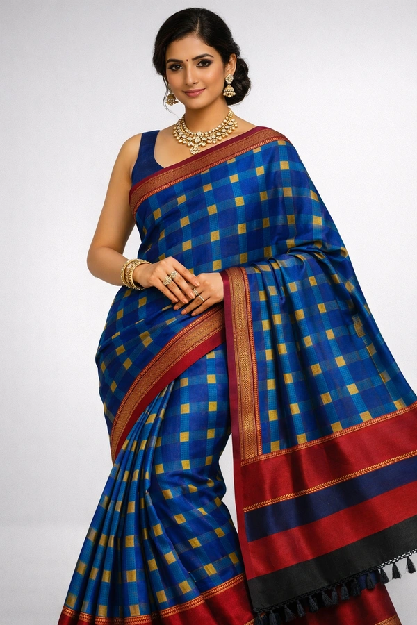 K-FAB COTTON SAREE-SKU-300001276