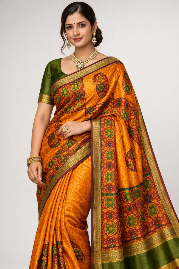 K-FAB cotton saree-SKU-300001281