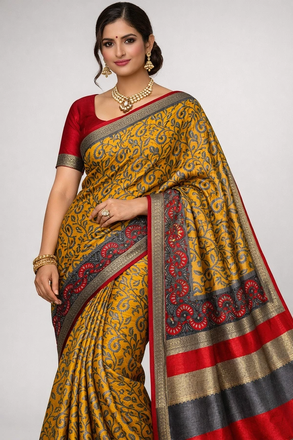 K-FAB COTTON SAREE-SKU-300001282