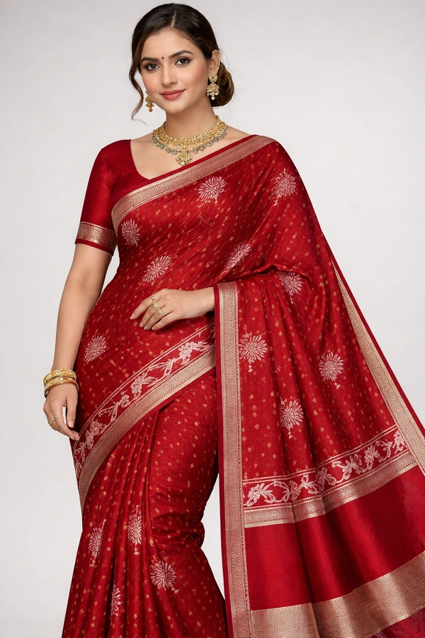 K-FAB COTTON SAREE-SKU-300001284