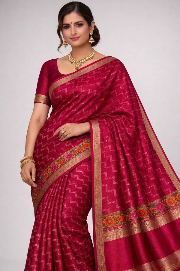 K-FAB COTTON SAREE-SKU-3000001286