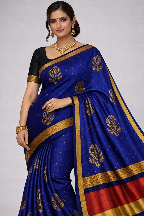K-FAB COTTON SAREE-SKU-300001301