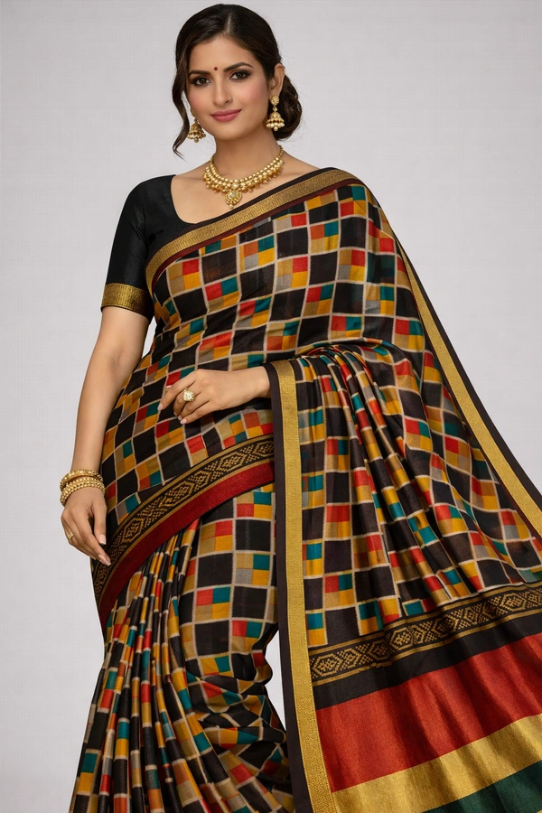 K-FAB COTTON SAREE-SKU-300001302