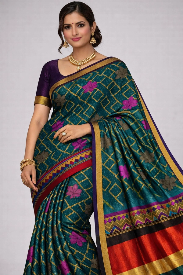 BALI LIFESTYLE COTTON SAREE-SKU-300001303