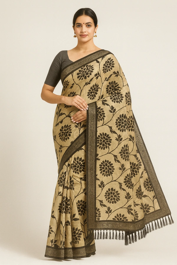 FANCEY SAREE-SKU-300000655