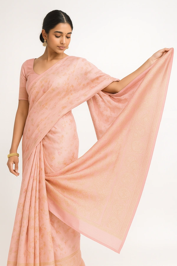 Gsr  Lenin Cotton Saree-sku-200001129