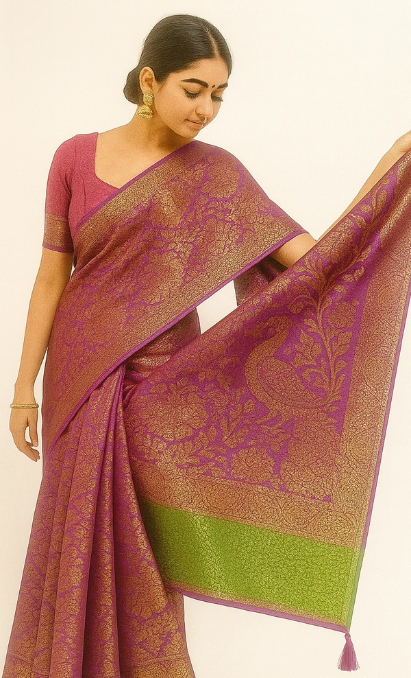 Gsr  Patti Saree-sku-200001215