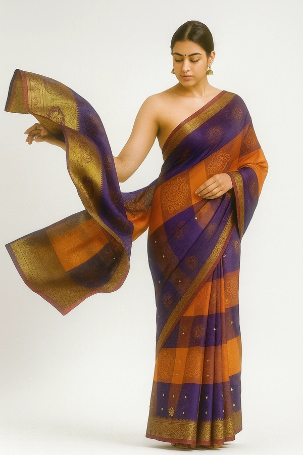 Gsr  Patti Saree-sku-200001236