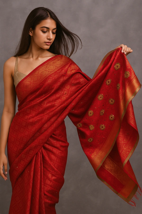 Gsr  Fancy Saree -sku-200001250
