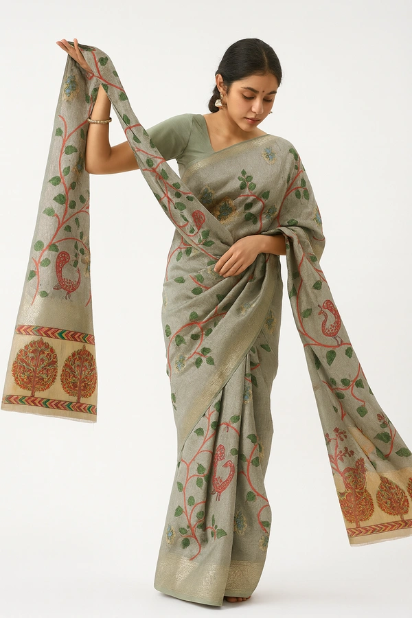 Fencey Saree-sku-200002345