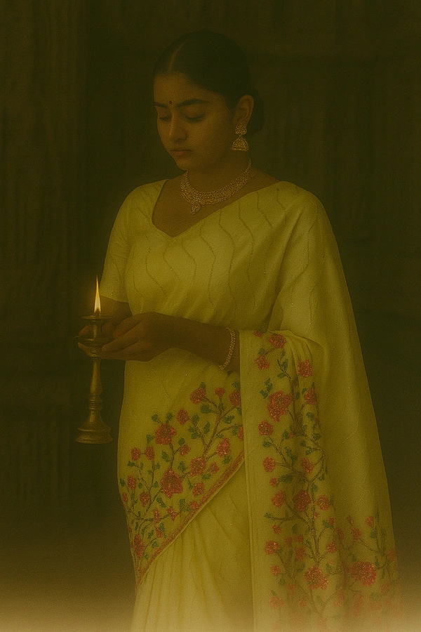 fancey saree-Sku-200003095