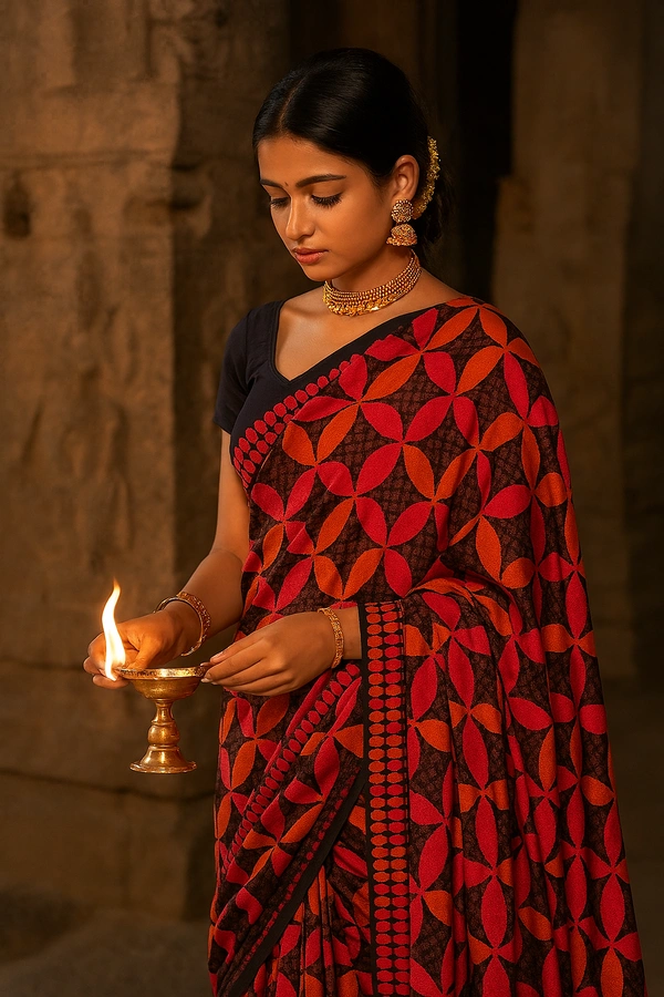 Gsr  Fancy Saree-sku-200005537