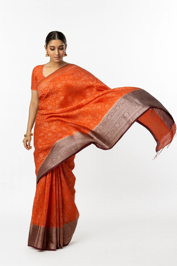 SANA FANCEY SAREE-SKU-300000386