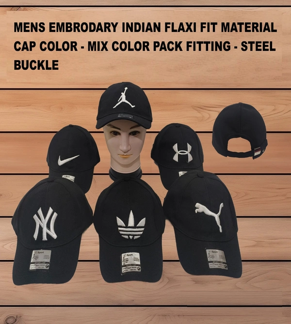 MENS EMBRODARY INDIAN FLAXI FIT MATERIAL BLACK  COLUR PACK FITTING STEEL BUCKLE  - FREE, 12