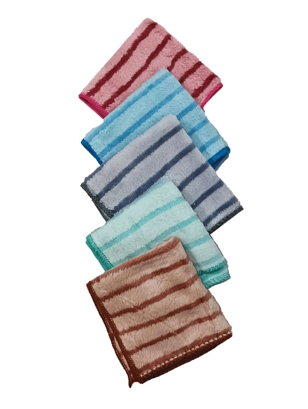 10 in x 10 in Hand Towels 12 Pieces with Assorted Colors - 10*10 cm, 12