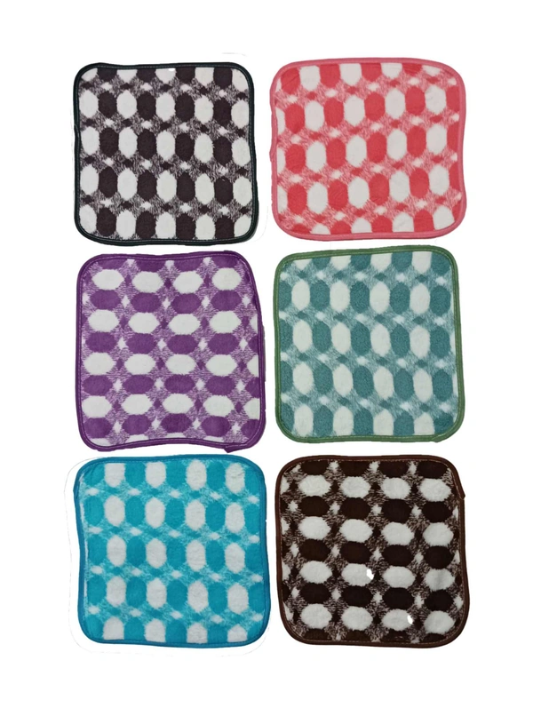 10 in x10 in Hand Towels 12 Pieces with Assorted Colors - 10*10 cm, 12
