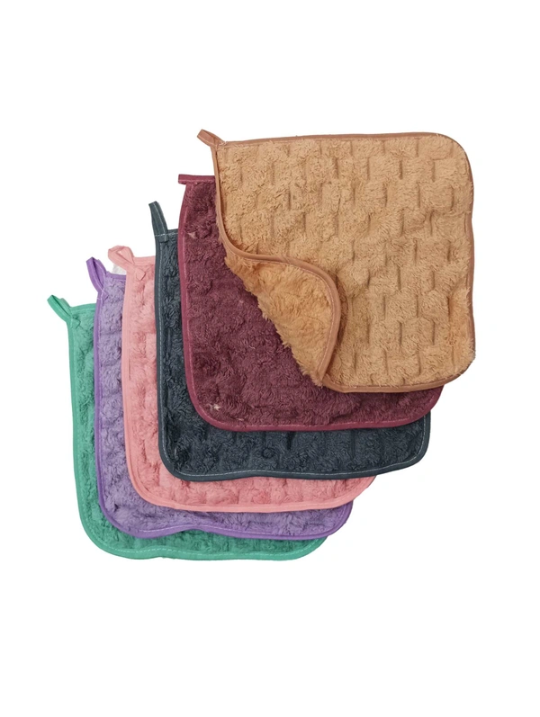 10 in x10 in Hand Towels 12 Pieces with Assorted Colors - 10*10 cm, 12
