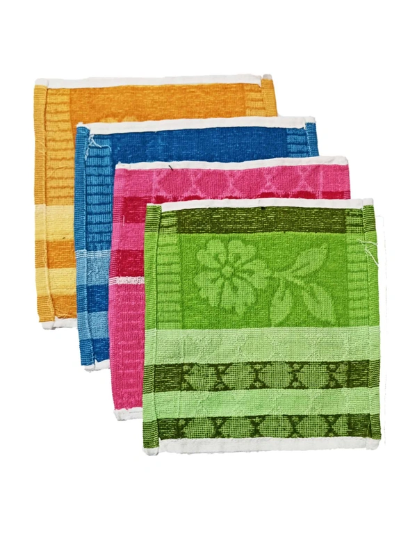 10 in x10 in Hand Towels 12 Pieces with Assorted Colors - 10*10 cm, 12
