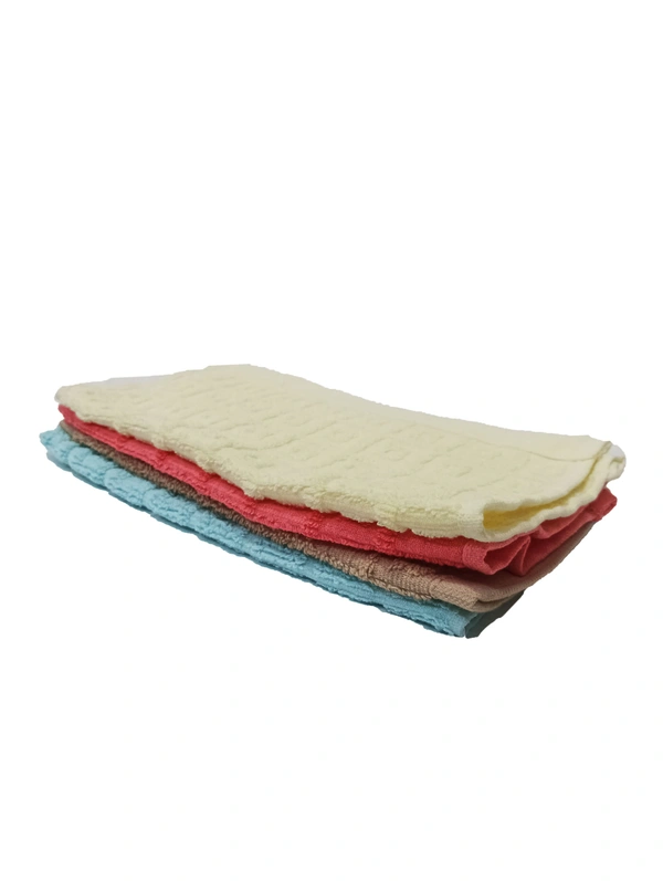 11 in x 11 in Hand Towels 12 Pieces with Assorted Colors - 11*11 cm, 12
