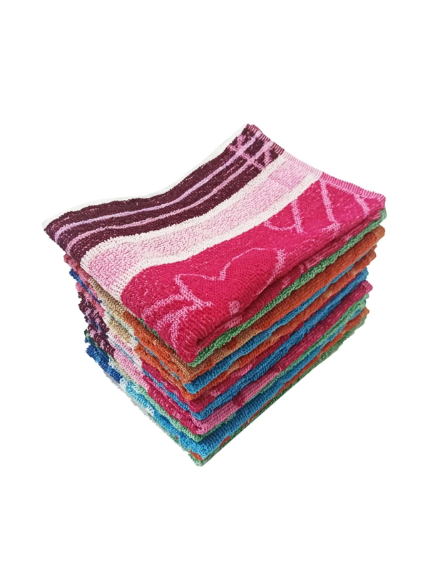 18 in x 12 in Hand Towels 12 Pieces with Assorted Colors - 18*12 cm, 12
