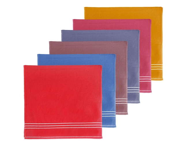 28 in x 58 in Bath Towels 6 Pieces with Assorted Colors - 28*58 cm, 12