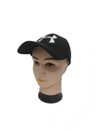 MENS EMBRODARY INDIAN FLAXI FIT MATERIAL CAP COLUR BLACK FITTING STEEL BUCKLE - FREE, 12