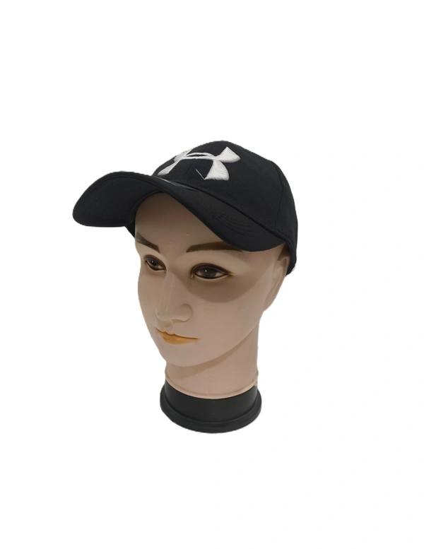 MENS EMBRODARY INDIAN FLAXI FIT MATERIAL CAP COLUR BLACK FITTING STEEL BUCKLE - FREE, 12