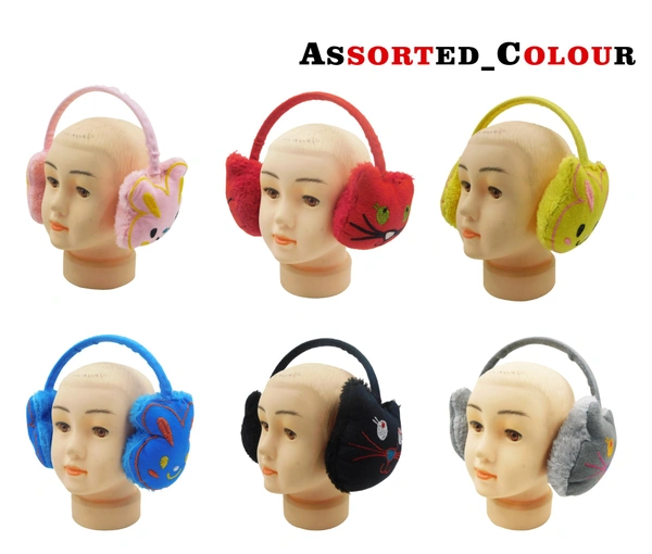 KIDS & GIRLS CHINA IMPORTED WINTER EARCAP/EARWARMER COLOR - MULTI COLOR N MULTI PRINT DESIGN ONLY - free, 12