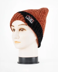 SOFT VELVET MEN HALF BEANIE CAP WITH INSIDE FURR MIX COLOR PACK ONLY  - free, 6