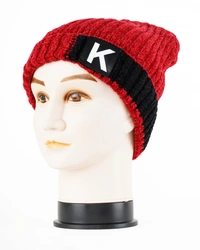 SOFT VELVET MEN HALF BEANIE CAP WITH INSIDE FURR MIX COLOR PACK ONLY  - free, 6