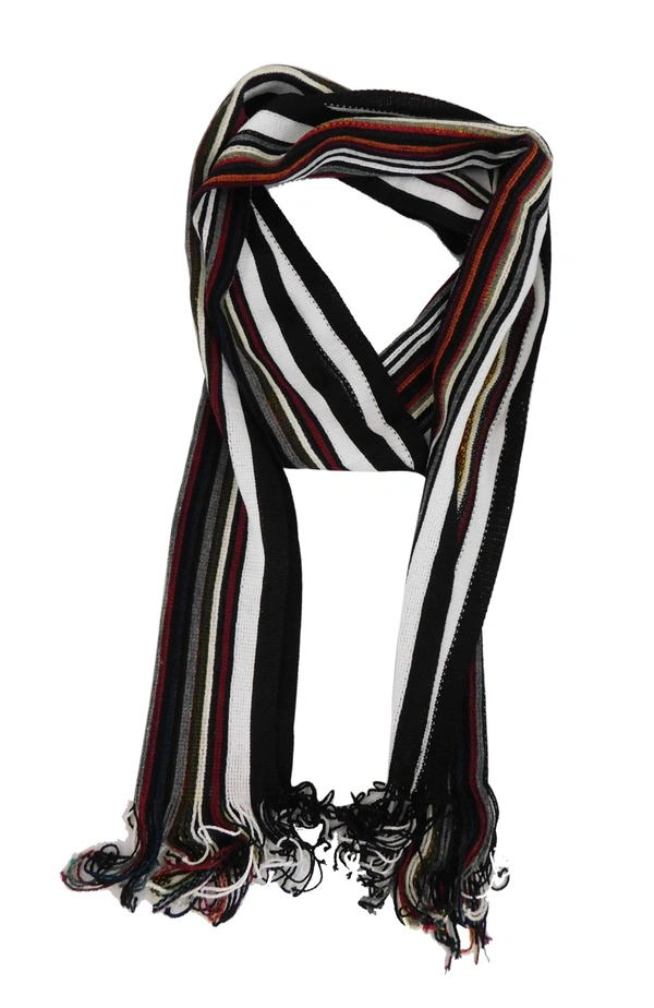 MENS BLACK PRINTS WOOLEN WINTER MUFFLER COLOR - MIX COLOR N PRINTS ONLY - free, 6