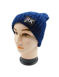 SOFT VELVET MEN HALF BEANIE CAP WITH INSIDE FURR MIX COLOR PACK ONLY  - free, 6