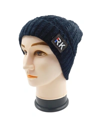 SOFT VELVET MEN HALF BEANIE CAP WITH INSIDE FURR MIX COLOR PACK ONLY  - free, 6