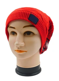 FASHNO LONG BEANIE CAP WITH INSIDE WOOL FURR MIX COLOR, - free, 6