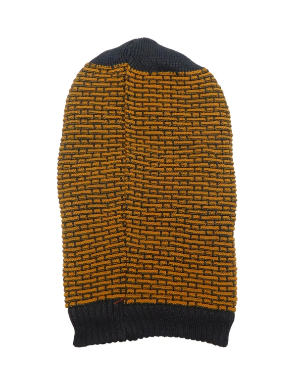 MEN LONG BEANIE CAP WITH INSIDE WOOL FURR MIX COLOR, - free, 6
