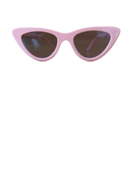 GIRLS AND LADIES CAT EYE CANDY BLACK SUNGLASSES - FREE SIZE, 12