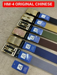 MEN'S CHINA IMPORTED NYLON MULTI COLOR MIX DESIGN AUTO BUCKLE BELT PATTI OVER SIZE WIDTH 40MM - FREE SIZE, 12