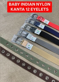KIDS INDIAN NYLON MULTI COLOR ROLLER KANTA BUCKLE BELT SIZE 36 INC LENGTH 30MM WIDTH - FREE SIZE, 12